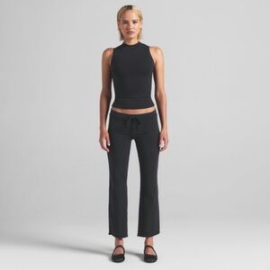 SKIMS Cotton Jersey Low Rise Slim Crop Pant XS PT-PNT-9515